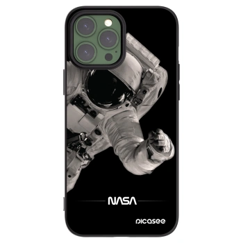 Picasee silikonowe czarne etui na Apple iPhone 13 Pro Max - Astronaut Big