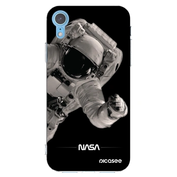 Picasee silikonowe przeźroczyste etui na Apple iPhone XR - Astronaut Big