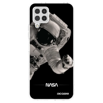 Picasee silikonowe przeźroczyste etui na Samsung Galaxy A22 A225F 4G - Astronaut Big