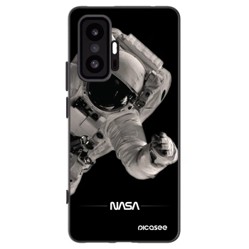 Picasee silikonowe czarne etui na Xiaomi 11T - Astronaut Big