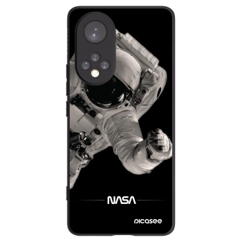 Picasee silikonowe czarne etui na Honor 50 5G - Astronaut Big