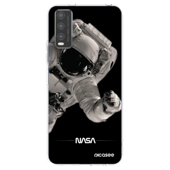 Picasee silikonowe przeźroczyste etui na Vivo Y20s - Astronaut Big