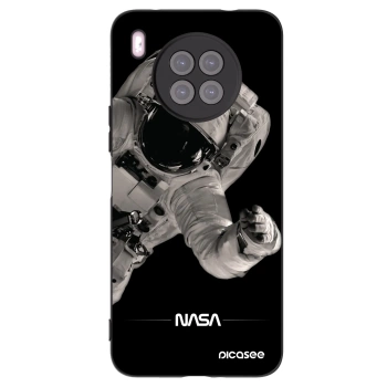 Picasee silikonowe czarne etui na Huawei Nova 8i - Astronaut Big