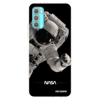 Picasee silikonowe przeźroczyste etui na Motorola Moto G60 - Astronaut Big