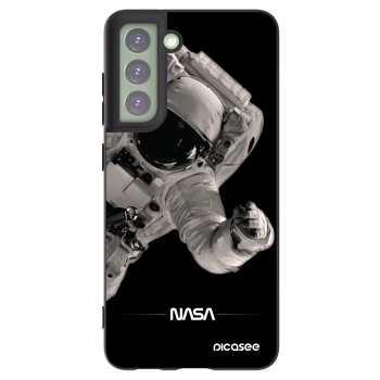 Picasee silikonowe czarne etui na Samsung Galaxy S21 FE 5G - Astronaut Big