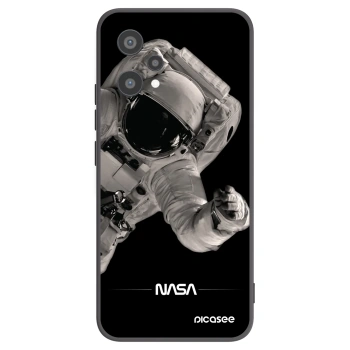 Picasee silikonowe czarne etui na Realme 9 Pro 5G - Astronaut Big