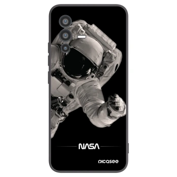 Picasee silikonowe czarne etui na Vivo V23 5G - Astronaut Big