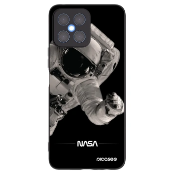 Picasee silikonowe czarne etui na Honor X8 4G - Astronaut Big