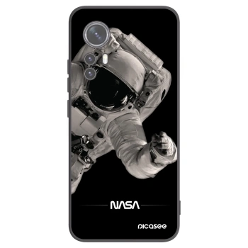Picasee silikonowe czarne etui na Xiaomi 12X - Astronaut Big