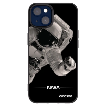 Picasee silikonowe czarne etui na Apple iPhone 14 - Astronaut Big