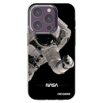 Picasee silikonowe przeźroczyste etui na Apple iPhone 14 Pro - Astronaut Big