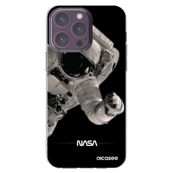 Picasee silikonowe przeźroczyste etui na Apple iPhone 14 Pro Max - Astronaut Big