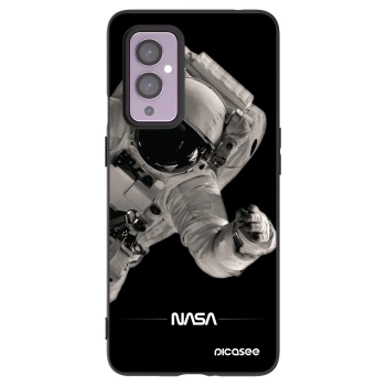 Picasee silikonowe czarne etui na OnePlus 9 - Astronaut Big