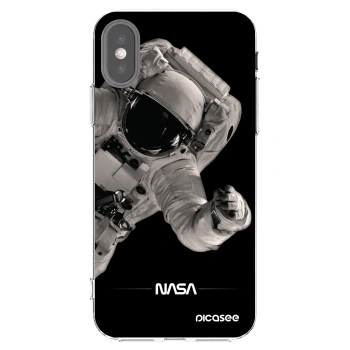 Picasee silikonowe przeźroczyste etui na Apple iPhone X/XS - Astronaut Big