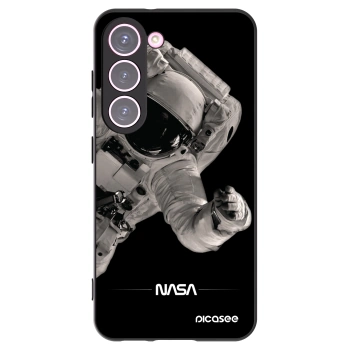 Picasee silikonowe czarne etui na Samsung Galaxy S23 5G - Astronaut Big