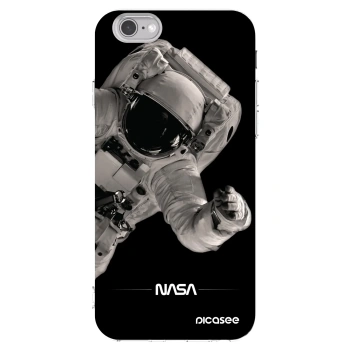 Picasee silikonowe przeźroczyste etui na Apple iPhone 6/6S - Astronaut Big
