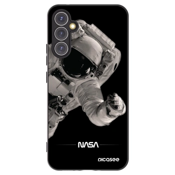 Picasee silikonowe czarne etui na Samsung Galaxy A34 5G A346B - Astronaut Big