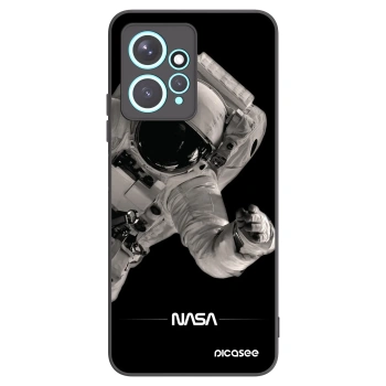 Picasee silikonowe czarne etui na Xiaomi Redmi Note 12 4G - Astronaut Big