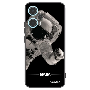Picasee silikonowe czarne etui na Xiaomi Poco F5 - Astronaut Big
