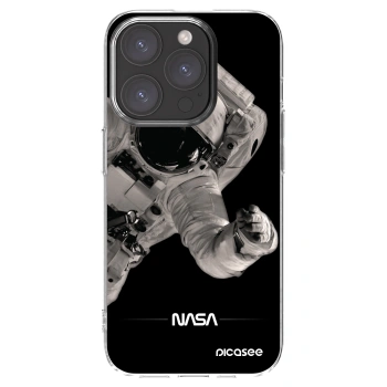 Picasee silikonowe przeźroczyste etui na Apple iPhone 15 Pro - Astronaut Big