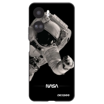 Picasee silikonowe czarne etui na Honor 90 Lite 5G - Astronaut Big