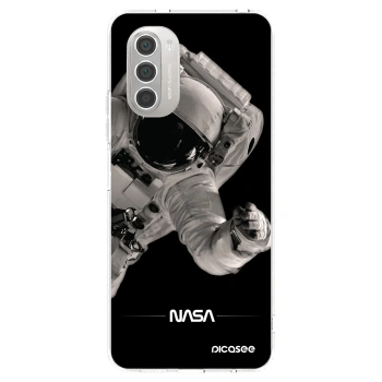 Picasee silikonowe przeźroczyste etui na Motorola Moto G51 - Astronaut Big