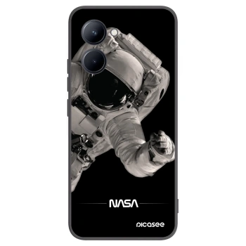 Picasee silikonowe czarne etui na Realme C33 (2023) - Astronaut Big
