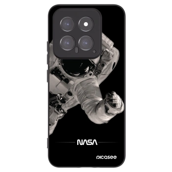 Picasee silikonowe czarne etui na Xiaomi 14 - Astronaut Big