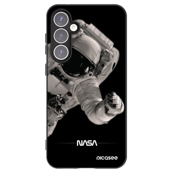 Picasee silikonowe czarne etui na Samsung Galaxy S23 FE S711B - Astronaut Big