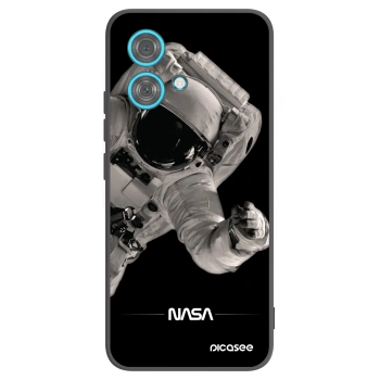 Picasee silikonowe czarne etui na Motorola Edge 40 Neo - Astronaut Big