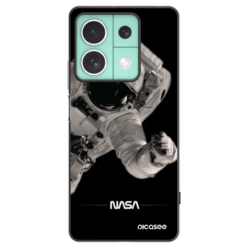 Picasee silikonowe czarne etui na Xiaomi Redmi Note 13 5G - Astronaut Big