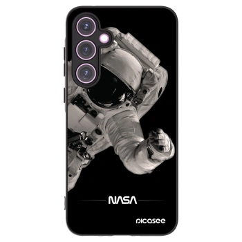 Picasee silikonowe czarne etui na Samsung Galaxy A35 5G A356B - Astronaut Big