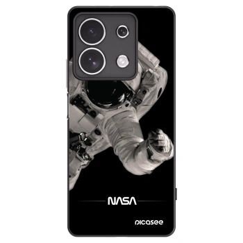 Picasee silikonowe czarne etui na Xiaomi Redmi Note 13 4G - Astronaut Big