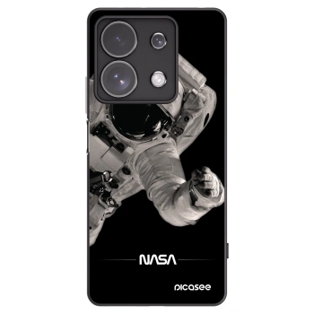 Picasee silikonowe czarne etui na Xiaomi Redmi Note 13 Pro 4G - Astronaut Big