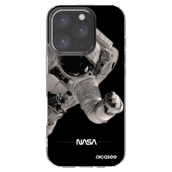 Picasee silikonowe przeźroczyste etui na Apple iPhone 16 Pro - Astronaut Big