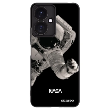 Picasee silikonowe czarne etui na Xiaomi Redmi 13C 5G - Astronaut Big