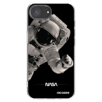 Picasee silikonowe przeźroczyste etui na Apple iPhone 16e - Astronaut Big