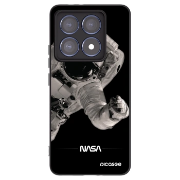 Picasee silikonowe czarne etui na Xiaomi 14T Pro - Astronaut Big