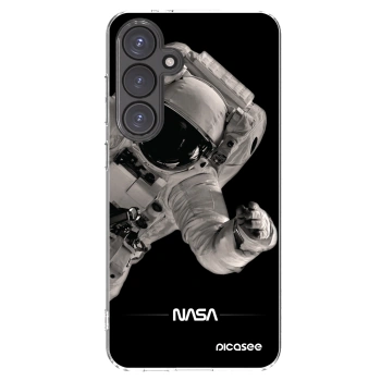 Picasee silikonowe przeźroczyste etui na Samsung Galaxy S24 FE S721B - Astronaut Big