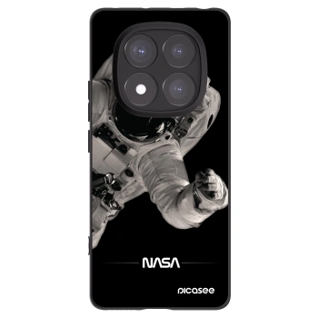 Picasee silikonowe czarne etui na Xiaomi Redmi Note 14 Pro+ 5G - Astronaut Big