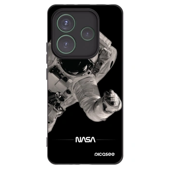 Picasee silikonowe czarne etui na Xiaomi Redmi Note 14 5G - Astronaut Big