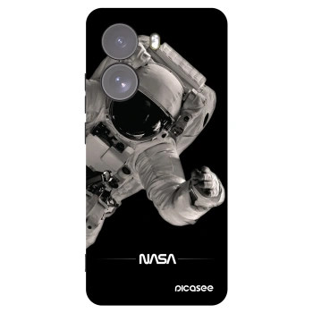 Picasee silikonowe czarne etui na Xiaomi Poco X7 - Astronaut Big