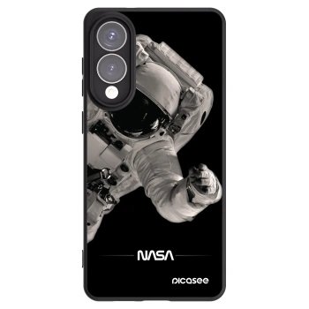 Picasee silikonowe czarne etui na Samsung Galaxy S25 Edge 5G - Astronaut Big