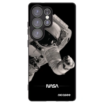 Picasee silikonowe czarne etui na Samsung Galaxy S25 Ultra 5G - Astronaut Big