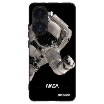 Picasee silikonowe czarne etui na Xiaomi Poco X7 Pro 5G - Astronaut Big