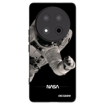 Picasee silikonowe czarne etui na Honor Magic7 Lite 5G - Astronaut Big