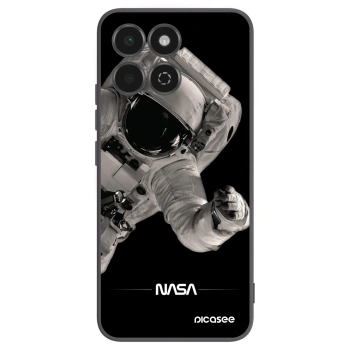 Picasee silikonowe czarne etui na Honor 200 Smart 5G - Astronaut Big