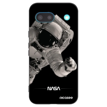 Picasee silikonowe czarne etui na Google Pixel 8a - Astronaut Big