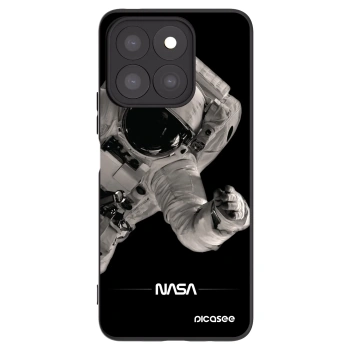 Picasee silikonowe czarne etui na Honor X8c - Astronaut Big