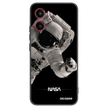 Picasee silikonowe czarne etui na Motorola Moto G05 - Astronaut Big